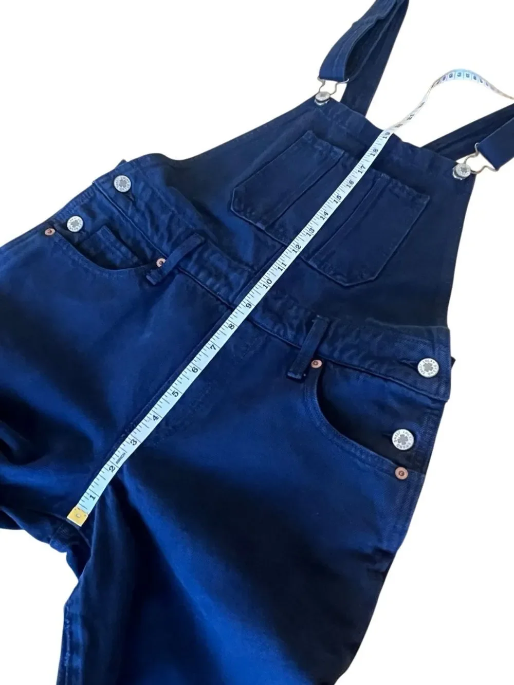 Lucky Brand Boyfriend Overall Dark Denim Size X-Small